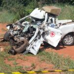 Acidente grave entre ambulância e caminhão mata mulher na estrada de Três Lagoas