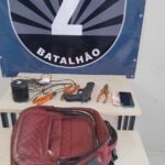 Policiais Militares do 2º BPM prendem homem por furto de fios elétricos em praça central