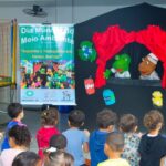 CEI Maronita recebe apresentação teatral sobre reciclagem e conscientização ambiental no bairro Jupiá