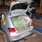 Polícia Militar apreende veículo com 7.200 óculos contrabandeados do Paraguai em Três Lagoas