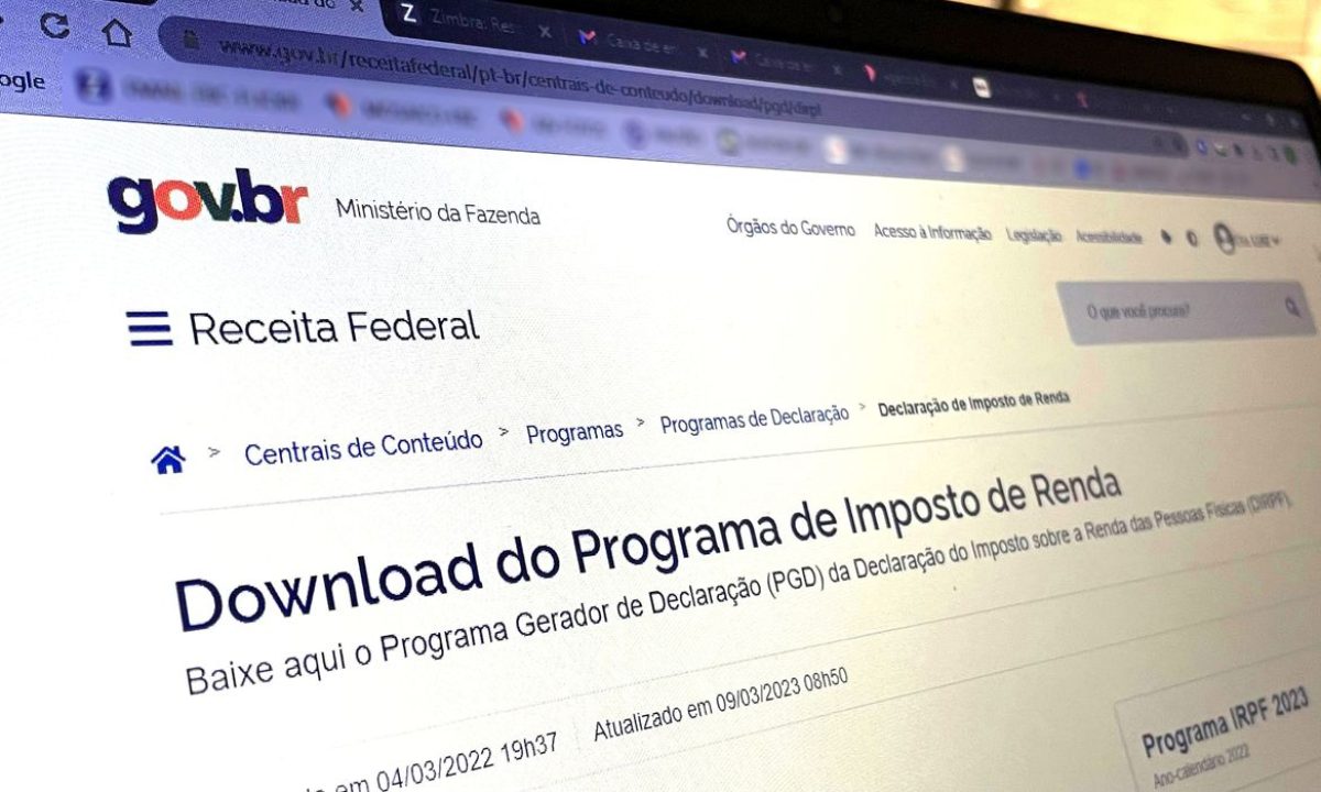 Brasília (DF), 09/03/2023 - IMPOSTO DE RENDA 2023 - A Receita Federal liberou o download do programa para a declaração do imposto de renda pessoa física 2023. Foto: Juca Varella/Agência Brasil