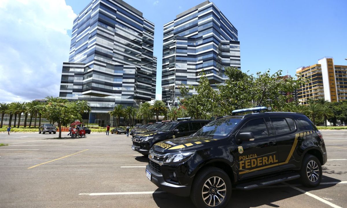 Cerimônia de inauguração da nova sede da Polícia Federal, em Brasília.
