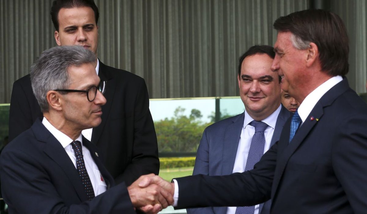 O Presidente Jair Bolsonaro recebe o Apoio do Governador de Minas Gerais Romeu Zema para o Segundo Turno.